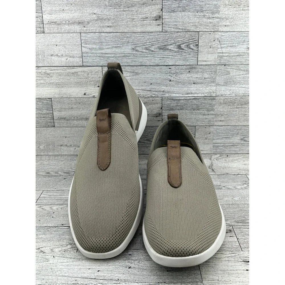 Wolf & Shepherd SwiftKnit‎ Loafers Mens 10 Taupe Knit Slip On WNSKLF2-37-D100